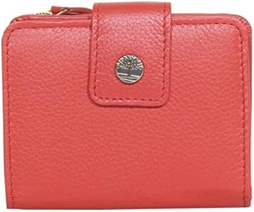 Timberland Women's Leather RFID Small Indexer Wallet Billfold, Black, One Size Timberland