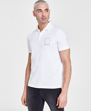 Мужская рубашка-поло стандартного кроя ограниченной серии Milano с вышивкой Armani