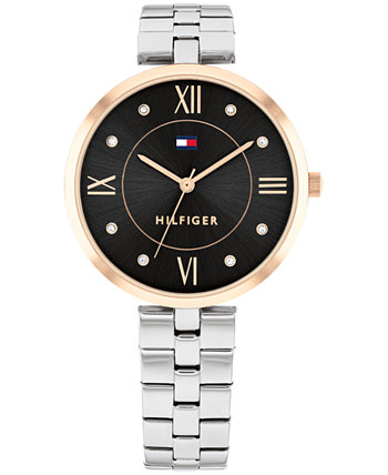 Женские кварцевые часы из нержавеющей стали серебристого цвета, 34 мм Tommy Hilfiger