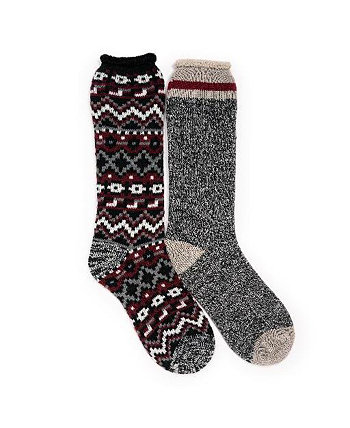 Men's 2 Pk Heat Retainer Socks Muk Luks