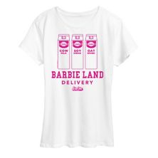 Missy Plus Barbie The Movie Barbie Land Delivery Graphic Tee Licensed Character