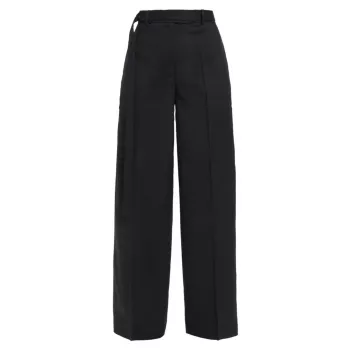 Belted Wide-Leg Trousers Róhe