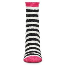 Colorblock Fuzzy Non-Skid Socks with Aloe MEMOI