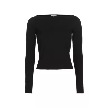 Wiley Jersey Boatneck Top REFORMATION
