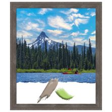 Pinstripe Lead Grey Wood Picture Frame, Photo Frame, Art Frame Amanti Home