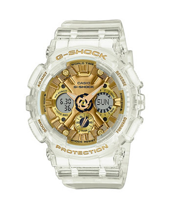 Унисекс аналоговые цифровые часы из прозрачной пластмассы 45,9 мм, GMAS120SG-7A G-Shock