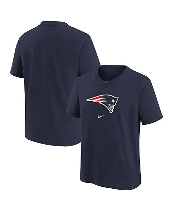 Темно-синяя футболка с надписью New England Patriots для мальчиков и девочек дошкольного возраста Nike