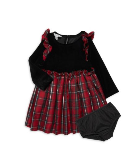 Baby Girl&#8217;s 2-Piece Plaid Dress &amp; Bloomers Set Pippa & Julie