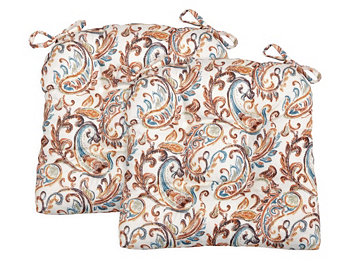 Пейсли Набор из двух подушек сиденья для стула Arlee Home Fashions