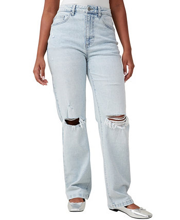Женские прямые джинсы стрейч с пышными формами COTTON ON