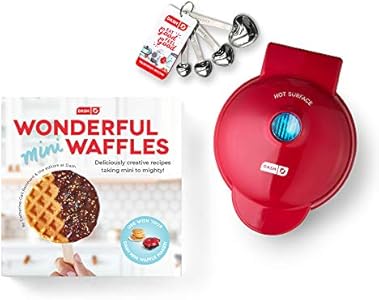 DASH Mini Waffle Maker - 4” Waffle Mold, Nonstick Waffle Iron with Quick Heat-Up, PTFE Nonstick Surface - Perfect Mini Waffle Maker for Kids and Families, Just Add Batter (Aqua) Dash