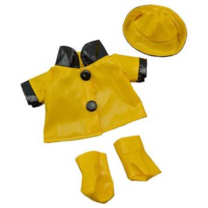 Rain Slicker w/Hat & Boots Teddy Bear Clothes Fits Most 8"-10" Stuffed Animals Stuffems Toy