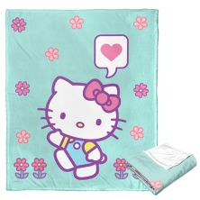 Hello Kitty Falling Flowers Silk Touch Throw Blanket Licensed Character
