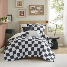 Intelligent Design Lana Checkered Comforter Set with Throw Pillow Intelligent Design
