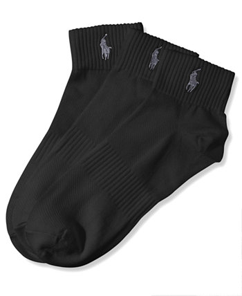Мужские носки Ralph Lauren, набор из 3 кроссовок Athletic Quarter Polo Ralph Lauren