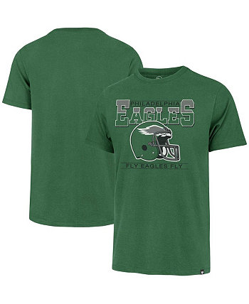 Мужская футболка Kelly Green с эффектом потертости Philadelphia Eagles Time Lock Franklin Big and Tall '47 Brand