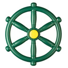 Green and Yellow Outdoor Playground Captain Pirate Ship Wheel, Playground Accessories Steering Wheel Playberg