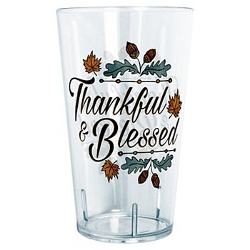 Thankful And Blessed Graphic Tritan Tumbler Unbranded