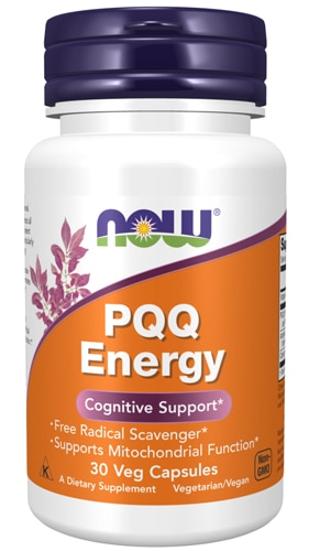 NOW PQQ Energy -- 30 вегетарианских капсул NOW Foods