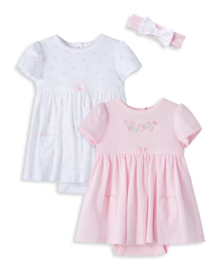 Боди-платье из трех частей для новорожденных девочек &amp;amp;amp;amp;amp;amp; Набор повязок на голову Little Me