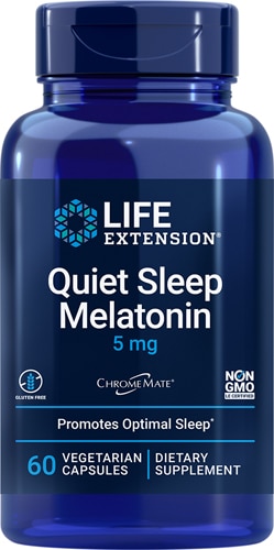 Natural Sleep® Мелатонин, 5 мг, 60 вегетарианских капсул Life Extension