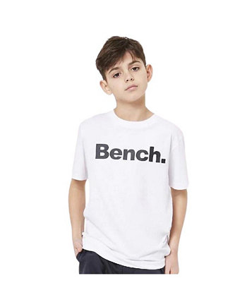 Child Boys Leandro Tee in White Bench