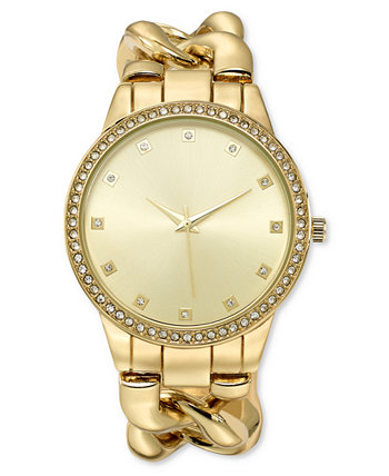 Женские золотистые часы-браслет с цепочкой-цепочкой, 41 мм, созданные для Macy's I.N.C. International Concepts