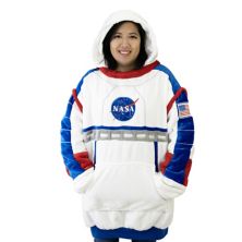 Унисекс, плотное одеяло с капюшоном и плюшевым принтом NASA Spaceman Plushible