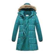 Haute Edition Women's Mid-length Puffer Parka Coat With Faux Fur-lined Hood Haute Edition