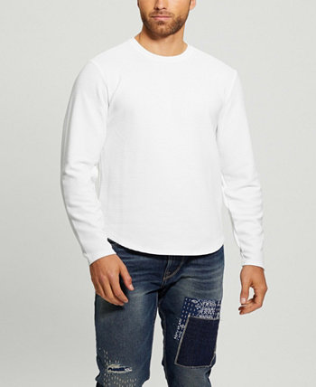 Мужская текстурированная футболка с длинными рукавами GUESS