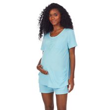 Пижама Cuddl Duds® для беременных: футболка Essentials с короткими рукавами и шорты-боксеры Cuddl Duds