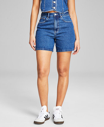 Women's High Rise Denim Shorts, Created for Macy's And Now This