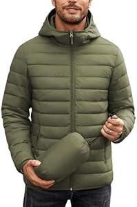 Мужской Пуховик COOFANDY Packable Puffer Jacket COOFANDY