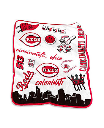 Плюшевое покрывало Native Raschel Cincinnati Reds размером 50 x 60 дюймов Logo Brand