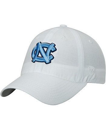 Мужская белая регулируемая шапка на каблуках с логотипом North Carolina Tar Heels Top of the World