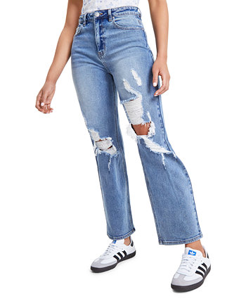 Рваные широкие джинсы в стиле 90-х для юниоров Madden Girl