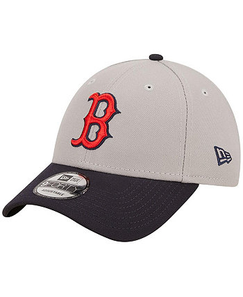 Мужская серая, темно-синяя регулируемая бейсболка Boston Red Sox League 9FORTY New Era