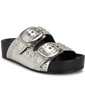 Women's Flinne Casual Dual Buckle Sandals Nine West