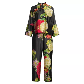 Пижамный комплект Caterina из 2 предметов с цветочным принтом Charmeuse Natori