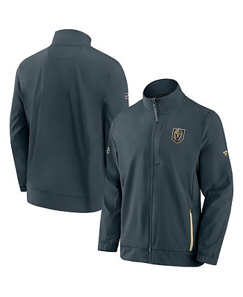 Мужская серая куртка Vegas Golden Knights Authentic Pro Rink Coaches с молнией во всю длину Fanatics