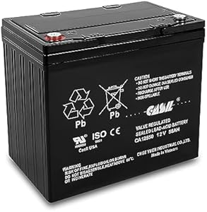 Casil 12V 33Ah Deep Cycle Trolling Motor Marine Battery - Deep Cycle Marine Battery 12V AGM - 12 Volt Deep Cycle Marine Battery for Boats, Kayak Trolling Motor, Newport Trolling Motor Casil