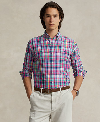 Мужская рубашка классического кроя в клетку Polo Ralph Lauren