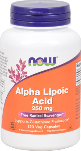 Альфа-липоевая кислота - 250 мг - 120 вегетарианских капсул - NOW Foods NOW Foods