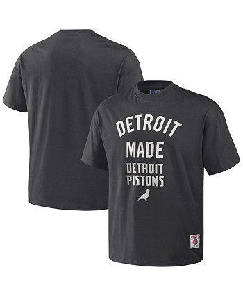 Мужская футболка оверсайз NBA x Anthracite Detroit Pistons Heavyweight Staple