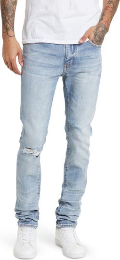 Светлые джинсы скинни Desert Mirage цвета индиго SIX WEEK RESIDENCY