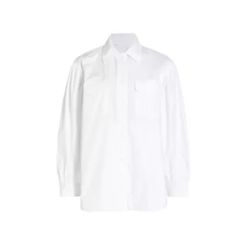 Oversized Cotton Shirt Jacket Susana Monaco