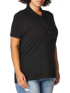 Однотонная рубашка-поло с короткими рукавами Tommy Hilfiger