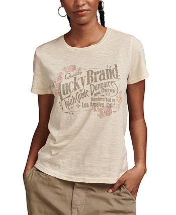 Женский комбинезон с классической футболкой с рисунком Lucky Brand