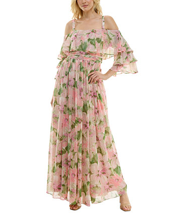 Женское платье с открытыми плечами и цветочным принтом Taylor