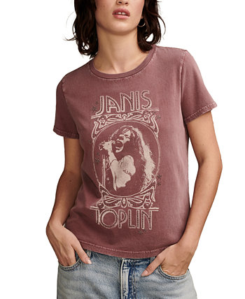Женская футболка с принтом Janis Joplin от Lucky Brand Lucky Brand